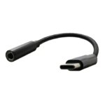 Адаптер Oxion USB-Type-C-Jack 3.5 0.1 м цвет черный OXION переходник Type-C- джек 3