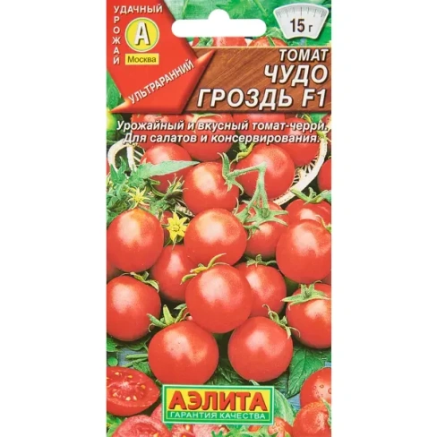 488751080 Семена овощей Аэлита томат Чудо гроздь F1