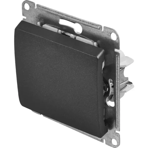 488760413 Переключатель перекрестный встраиваемый Schneider Electric Glossa 1 клавиша цвет антрацит SCHNEIDER ELECTRIC