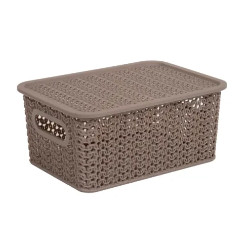 Корзинка Violet Вязь 23.5x17.3x10.6 см прямоугольная цвет шоколад VIOLET Вязь Вязь