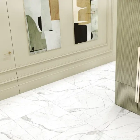 Керамогранит Alma Ceramica Laurent 60x60 см 1.8 м² матовый цвет бело-серый ALMA CERAMICA
