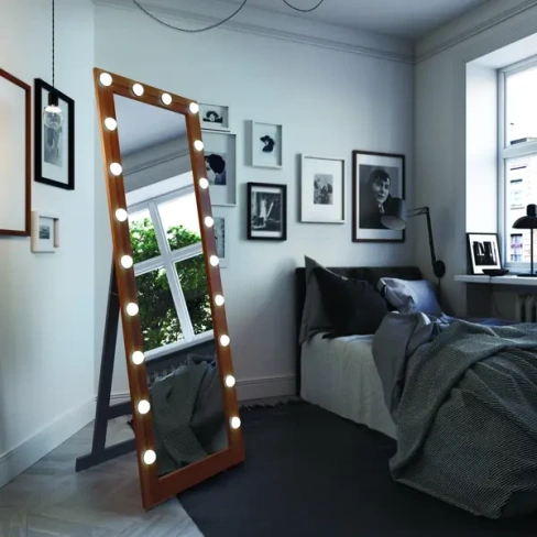 Зеркало гримерное Inspire Тибет прямоугольник 60x175 см цвет орех INSPIRE ТИБЕТ 60Х175 ОРЕХ