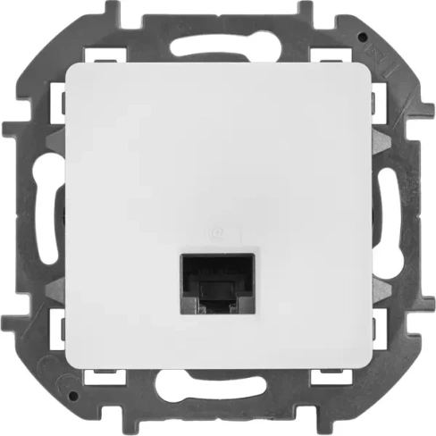 488760965 Розетка встраиваемая Lexman Lilian RJ45 UTP cat 5e без заземления цвет белый LEXMAN Розетка компьютерная