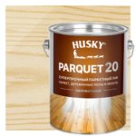 Лак паркетный Husky Parquet 20 полуматовый бесцветный 2.7 л HUSKY Покрытия для дерева