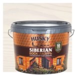 Воск-лазурь Husky Siberian полуматовый белый 9 HUSKY Антисептик для защиты древесины