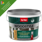 Краска фасадная для дерева Woodstyle Prof цвет прозрачный 9 л