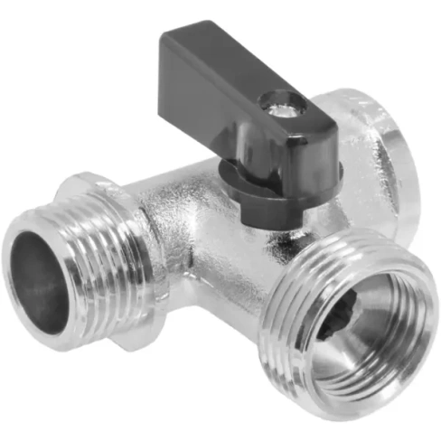 488761816 Кран шаровой трехпроходной MPF 1/2" НР x3/4" НР (1/2" ВР) x1/2" ВР латунь