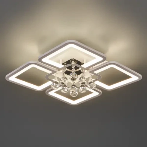 Люстра светодиодная Natali Kovaltseva Cascade 100 Вт регулируемый белый свет цвет белый LED LAMPS 81157