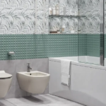 Плитка настенная рельефная Culto Asana Mint H 20x40 см 1.2 м² цвет ментоловый CULTO Asana Пл.настен 20х40Asana mint H 1