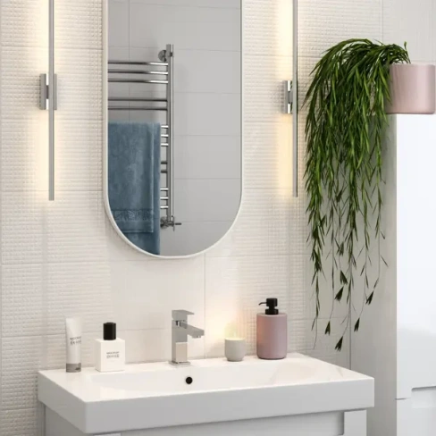 Плитка настенная Kerama Marazzi Сигма 20x60 см 1.2 м² матовая цвет белый квадратики KERAMA MARAZZI