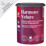 Краска моющаяся элегантная Tikkurila Harmony Velure База А белая глубокоматовая 0.9 л TIKKURILA