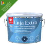 Краска интерьерная моющаяся экстра-стойкая Tikkurila Luja Extra База С бесцветная матовая 9 л TIKKURILA