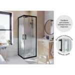 Комплект стекол для душевой ширмы Sensea Easy 80x80 см стекло с шелкографией