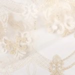 Тюль 1 м/п Зара сетка 280 см цвет бело-золотой 2021 года Тюль на отрез