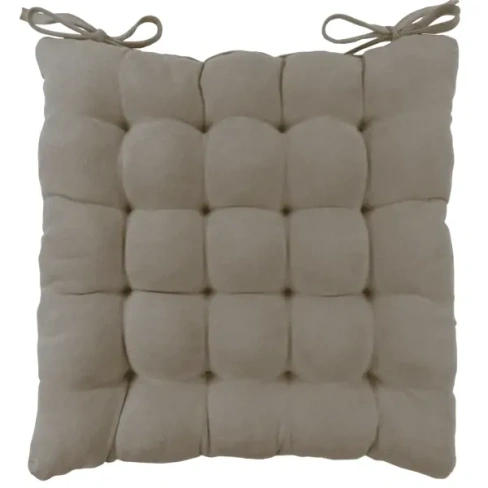 488766457 Подушка для стула Linen Way 38x6x38 см велюр кофейный LINEN WAY Нео-классика Сидушка
