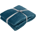 Покрывало Inspire Velvet Etna 220x240 см велюр цвет бирюзовый INSPIRE