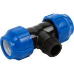 Тройник ПНД Valfex ø3/4"х25х25 мм наружная резьба VALFEX