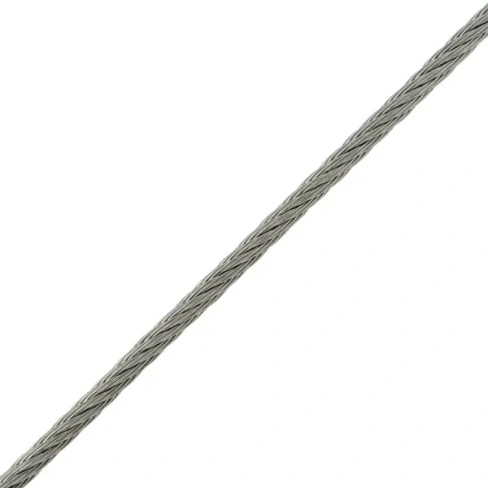 Трос нержавеющая сталь А4 DIN 3055 2 мм цвет серебро