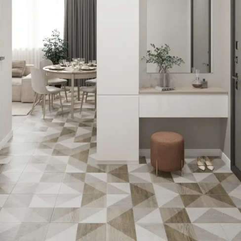 488767233 Керамогранит LB Ceramics Тимбер 45x45 см 1.62 м² матовый цвет серый LB CERAMICS
