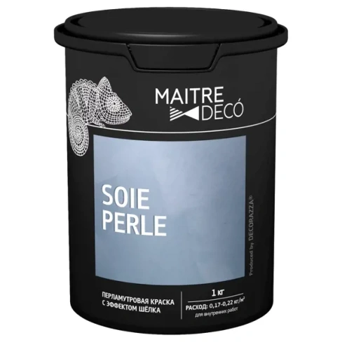 Краска декоративная Maitre Deco Soie Perle 1 кг цвет серо-бежевый MAITRE DECO