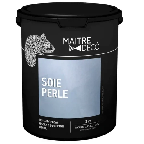 Краска декоративная Maitre Deco Soie Perle 2 кг цвет серо-бежевый MAITRE DECO