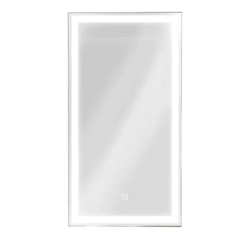 488767700 Шкаф зеркальный подвесной Montero Black LED с подсветкой 35х65 см цвет черный