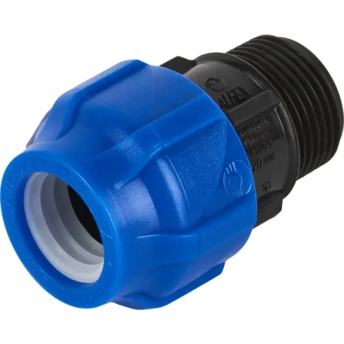 Муфта переходная ПНД Valfex ø3/4"х20 мм наружная резьба VALFEX