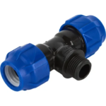 Тройник ПНД Valfex ø1/2"х20х20 мм наружная резьба VALFEX