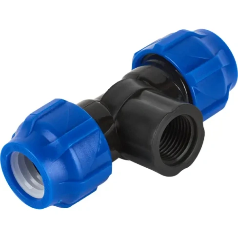Тройник ПНД Valfex ø1/2"х20х20 мм внутренняя резьба VALFEX