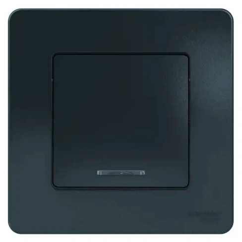489060682 Выключатель встраиваемый Schneider Electric Blanca 10 А 1 клавиша цвет антрацит SCHNEIDER ELECTRIC