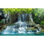 Картина на холсте Водопад 60x100 см 2022 холст 60х100
