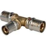 Тройник Stout переходной 20x16x20 мм латунь STOUT SFP-0005