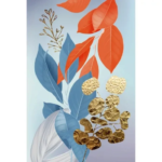 Картина на стекле Листики 2 40x60 см ARTABOSKO Картина на стекле Коллекция цветы