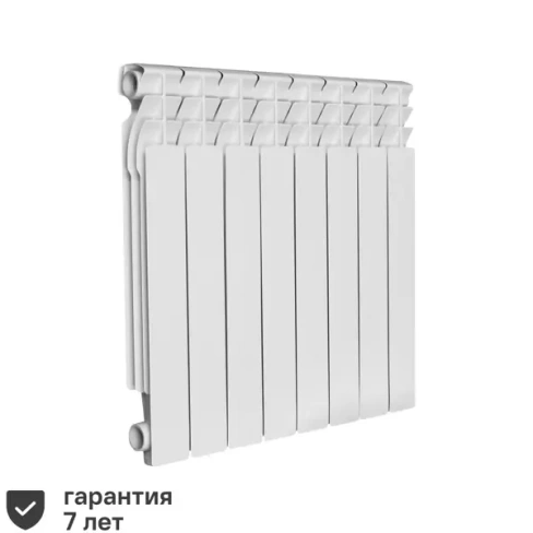 489265539 Радиатор Oasis 500/70 алюминий 8 секций боковое подключение цвет белый OASIS 500/70/8