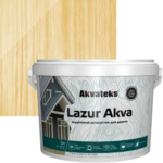Лак-антисептик Akvateks Lazur Akva акриловый полуглянцевый прозрачный 5 л АКВАТЕКС
