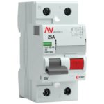 УЗО EKF Averes DV 2P 25 А 100 мА AC УЗО DV