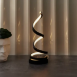 Настольная лампа светодиодная Rexant Spiral Trio теплый белый свет цвет черный REXANT