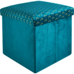 Табурет Atmosphera Liam 179028C синий 38x37.5x38 см ATMOSPHERA