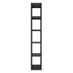 Полка навесная Ferro 29x180x29 см металл цвет черный Ферро
