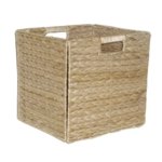Корзина для хранения 31x31x31 см натуральное волокно цвет бежевый SPACEO