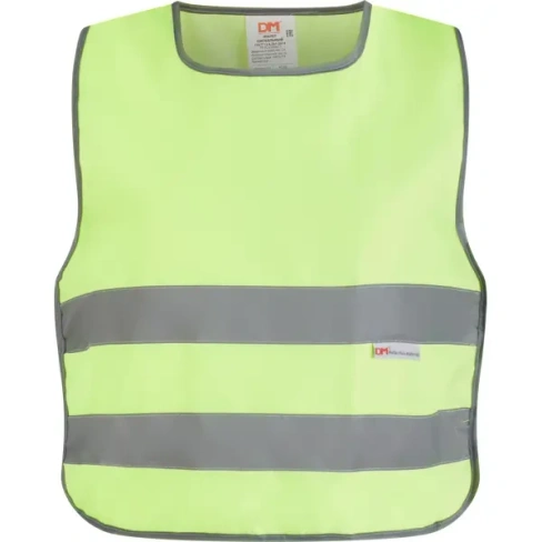 Жилет сигнальный детский DM reflective materials 7-12 лет рост 122-146 см DM REFLECTIVE MATERIALS Тип 1