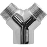 Тройник Y-образный MPF 1/2" внутренняя-наружная резьба хромированная латунь