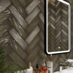 Плитка настенная Керамин Хейз 4 27.5x7.7 см 0.55 м² глянцевая цвет зеленый КЕРАМИН Хэйз