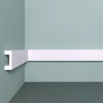 Молдинг потолочный полистирол ударопрочный Bello Deco XPS М 18 белый 15x40x2000 мм BELLO DECO