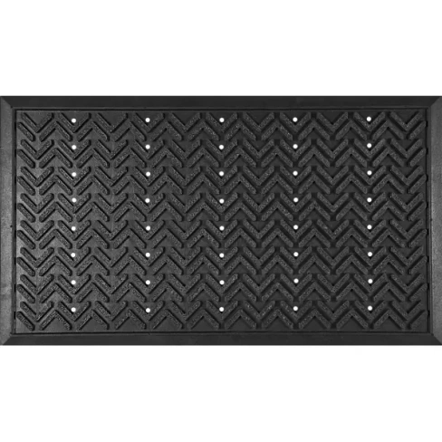 496621336 Коврик Inspire для улицы резина COTIA 40x70 см цвет черный INSPIRE