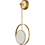 Настенный светильник светодиодный Escada 10206/SG цвет бело-золотой ESCADA 10206/SG LED White/Gold LED светильник