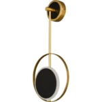 Настенный светильник светодиодный Escada 10206/SG цвет черно-золотой ESCADA 10206/SG LED Black/Gold LED светильник