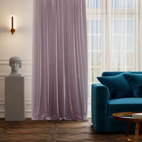 Штора на ленте блэкаут Столица текстиля Bordeaux 200x300 см цвет розовый СТОЛИЦА ТЕКСТИЛЯ