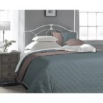 Покрывало Melissa 200x220 см микрофибра стеганая цвет серо-зеленый/коричневый MELISSA Покрывало Покрывало стеганное