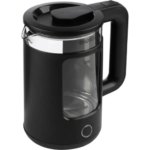 Электрический чайник Energy E-256 1.5 л стекло цвет черный ENERGY